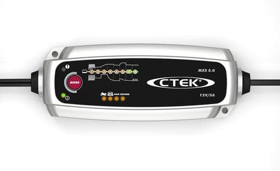 Ctek MXS 5.0 Sort, Sølv