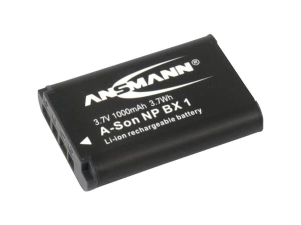 ANSMANN - Batteri - Li-Ion - 600 mAh - for Sony ZV-1, ZV-1F; Cyber-shot DSC-HX95, HX99, RX100, WX700; VLOGCAM ZV-1A, 1G