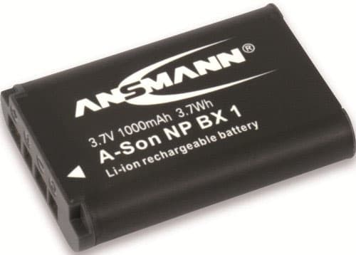 ANSMANN - Batteri - Li-Ion - 600 mAh - for Sony ZV-1, ZV-1F; Cyber-shot DSC-HX95, HX99, RX100, WX700; VLOGCAM ZV-1A, 1G