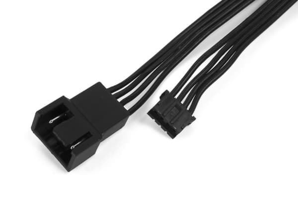 EkWaterBlocks EK-Cable - Strömkabel till fläkt - 4-stifts PWM (hane) till JST-PH (hona) - 50 cm