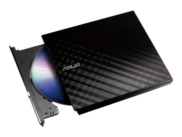 ASUS SDRW-08D2S-U LITE - Diskenhet - DVD±RW (±R DL) / DVD-RAM - 8x/8x/5x - USB 2.0 - extern - svart