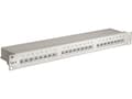 Miniatyrbilde 3 av 4: goobay - Koblingspanel - CAT 6a - STP - RJ-45 X 24 - grå - 1U - 19"