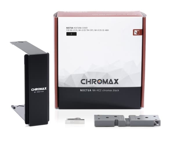 Noctua NA-HC2 chromax.black, Montering Sett, Aluminium, Sort, NH-U12S, NH-U12 SE-AM4, NH-U12S TR4-SP3, 1 stykker, 180 mm