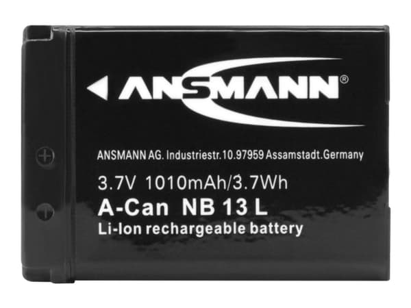 Ansmann A-Can NB 13 L - Akku - Li-Ion - 1010 mAh - 3.7 Wh - Canon PowerShot G1, G5, G7, G9, SX620, SX720, SX730, SX740, SX620, SX720, SX730, SX730, S