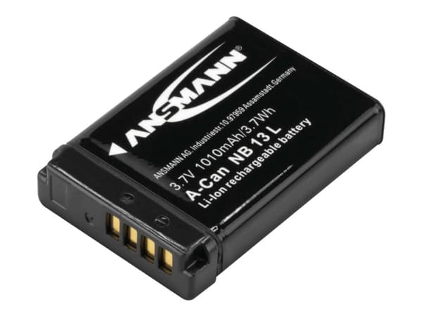 Ansmann A-Can NB 13 L - Batteri - Li-Ion - 1010 mAh - 3.7 Wh - for Canon PowerShot G1, G5, G7, G9, SX620, SX720, SX730, SX740