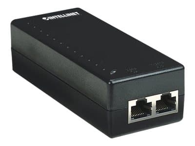 Intellinet Power over Ethernet (PoE) Injector, 1 Port, 48 V DC, IEEE 802.3af Compliant - Strøminjektor - AC 100-240 V - 15.4 watt - utgangskontakter: