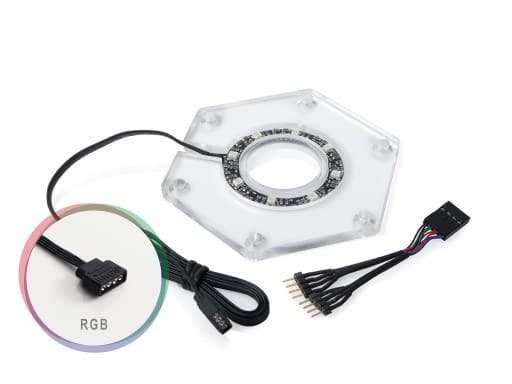 Bitspower Hexagon, Montering Sett, Akryl, Gjennomsiktig, RoHS, 91,4 mm, 80 mm