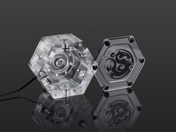 Bitspower Hexagon, Montering Sett, Akryl, Gjennomsiktig, RoHS, 91,4 mm, 80 mm