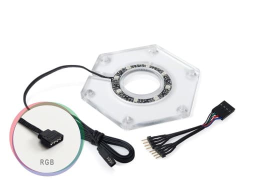 Bitspower Hexagon, Montering Sett, Akryl, Gjennomsiktig, RoHS, 91,4 mm, 80 mm