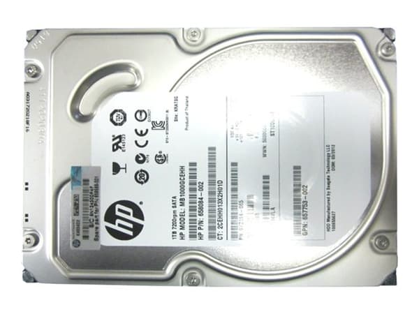 HPE Midline - Hårddisk - 1 TB - intern - 3,5" LFF - SATA 6Gb/s - 7200 rpm