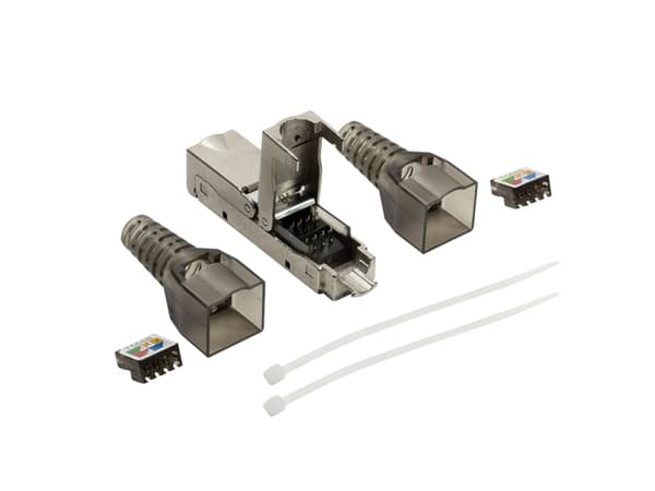 LogiLink MP0046, Grå, Cat6a, Aluminium, 1 stykker