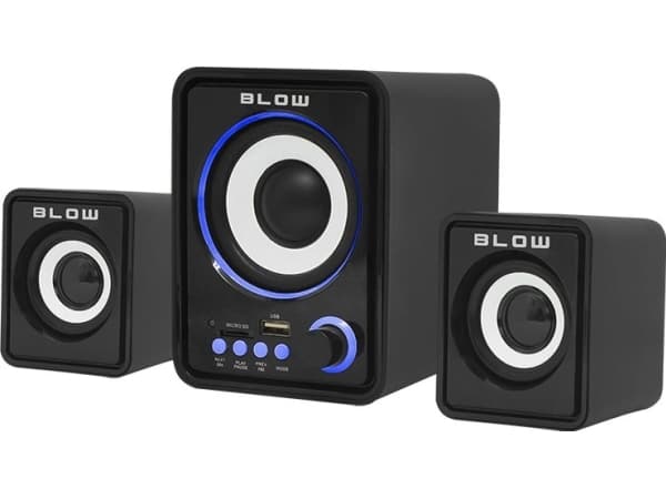 BLOW 66-377#, Hemmaljud mikrosystem, Svart, 3 W, 3-vägs, 4 O, 280 - 18000 hz