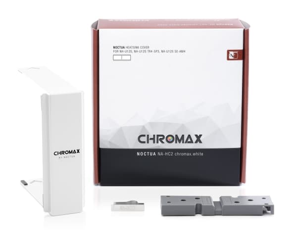 Noctua NA-HC2 CHROMAX.WHITE, Montering Sett, Aluminium, Hvit, 128 mm, 164 mm, 1 stykker