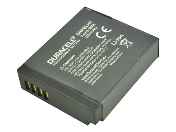 Duracell - Batteri - Li-Ion - 700 mAh - for Panasonic DMW-BTC12; Lumix DMC-LX10, LX9; Lumix G DC-GF10, GF90, GF9W, GX800, GX850, GX880