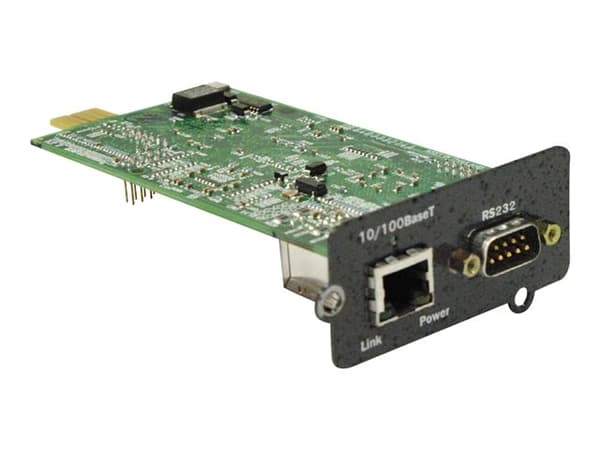 Liebert Intellislot Web Card - Adapter for fjernstyrt administrasjon - Liebert IntelliSlot - 100Mb LAN, RS-232 - 100Base-TX - for Liebert GXT3
