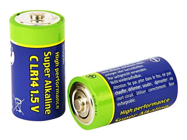 Gembird EnerGenie EG-BA-LR14-01 - Batteri 2 x C - Alkalisk - 7500 mAh