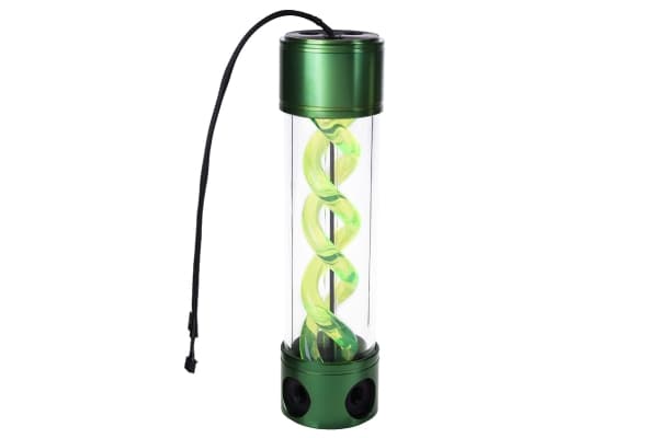 Alphacool 15305, Behållare, Gjuten aluminium, Gjuten aluminium, Grön, Transparent, Universal, 250 mm, 65 mm