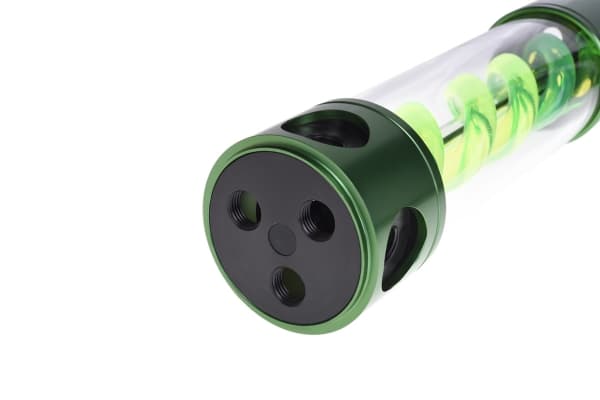 Alphacool 15305, Behållare, Gjuten aluminium, Gjuten aluminium, Grön, Transparent, Universal, 250 mm, 65 mm