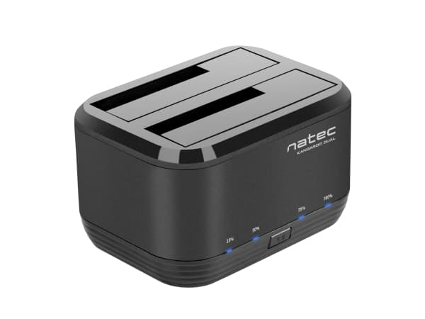 NATEC Kangaroo Dual, HDD, SSD, SATA, Serial ATA II, Serial ATA III, 2.5,3.5", 8 TB, USB 3.2 Gen 1 (3.1 Gen 1) Type-A, 5 Gbit/sek.