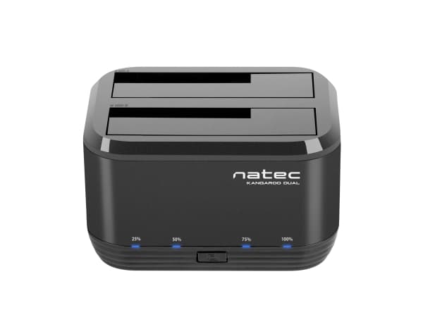 NATEC Kangaroo Dual, HDD, SSD, SATA, Serial ATA II, Serial ATA III, 2.5,3.5", 8 TB, USB 3.2 Gen 1 (3.1 Gen 1) Type-A, 5 Gbit/sek.