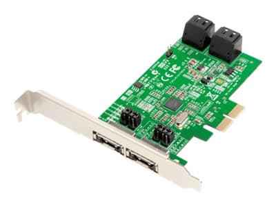 Dawicontrol DC 624e RAID - Diskkontroller - 4 Kanal - SATA 6Gb/s - lav profil - RAID RAID 0, 1, 5, 10, JBOD - PCIe 2.0 x2