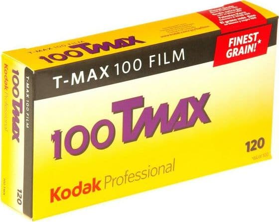 Kodak Professional T-Max 100 - Film för svartvita foton - 120 (6 cm) - ISO 100 - 5 rullar