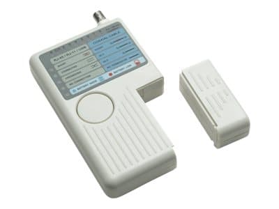 Intellinet 4-in-1 Cable Tester, RJ-11, RJ-45, USB and BNC, One Button Test - Nettverkstester
