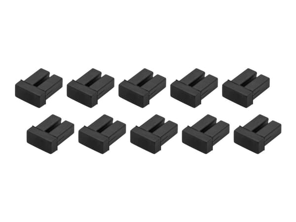 StarTech.com LC SFP Dust Covers 10pk - Fiber Optic Dust Caps - SFP Port Dust Covers (SFPLCCAP10) - Støvdeksel - svart (en pakke 10)