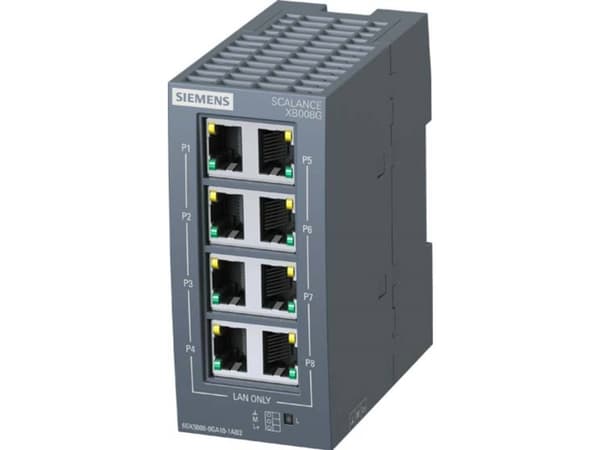 Siemens 6GK5008-0GA10-1AB2 Industrial Ethernet Switch 10 / 100 / 1000 MBit/s