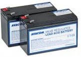 AVACOM AVA-RBC124-KIT, Forseglet blysyre (VRLA), 2 stykker, Sort, Vietnam, APC RBC124, 5,4 kg