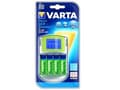Miniatyrbilde 4 av 5: Varta LCD Charger - 2-4 t batterilader - (for 4xAA/AAA) + AC-strømadapter + bilstrømadapter - 4 x batterier lader - 1400 mA