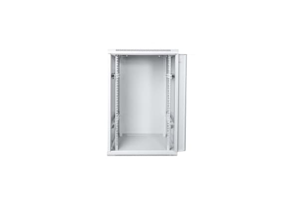 Digitus DN-W19 21U/600, Väggmonterad rack, 21U, 60 kg, Knapplås, Ljusgrå