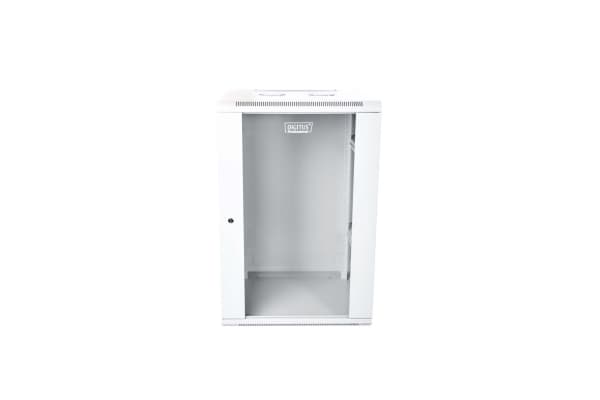 Digitus DN-W19 21U/600, Väggmonterad rack, 21U, 60 kg, Knapplås, Ljusgrå