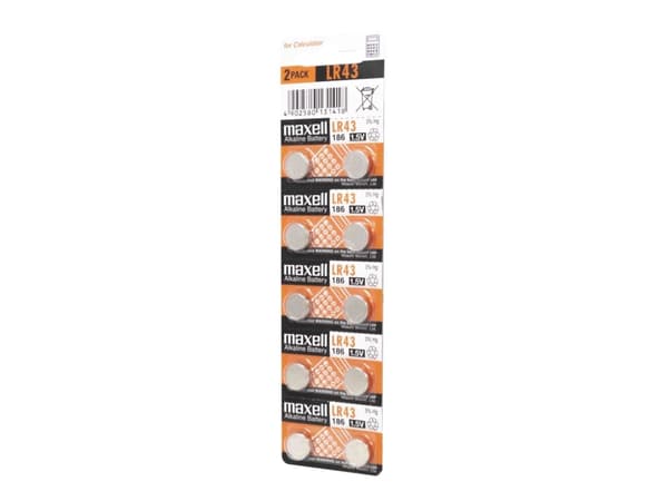 Maxell 11716900, Engangsbatteri, 1,5 V, 4,2 mm, 1,16 cm, 1,4 g, Blister