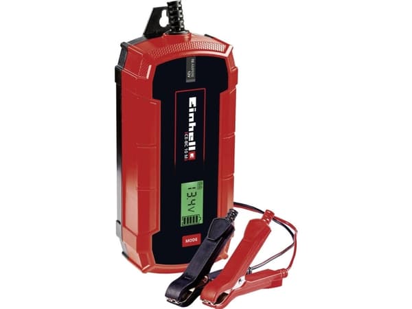 Einhell CE-BC 10 M, 12 V, 220 - 240 V, 50 Hz, LCD, Sort, Rød
