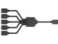 Miniatyrbilde 4 av 5: Cooler Master Addressable RGB 1-to-5 Splitter Cable - Viftestrømsplitter - 3-pins viftekontakt (hann) til 3-pins viftekontakt (hunn) - 5 V - 58 cm