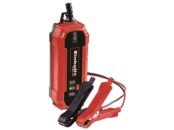 Einhell CE-BC 1 M, 6/12 V, 220 - 240 V, 50 Hz, IP65, Rød, 151 mm
