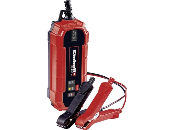 Einhell CE-BC 1 M, 6/12 V, 220 - 240 V, 50 Hz, IP65, Rød, 151 mm