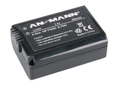 ANSMANN A-Son NP FW 50 - Batteri - Li-Ion - 900 mAh - for Hasselblad Lunar; Sony Cyber-shot DSC-RX10; a6100; a6300; a6400; a6500; a7R II; a7s II
