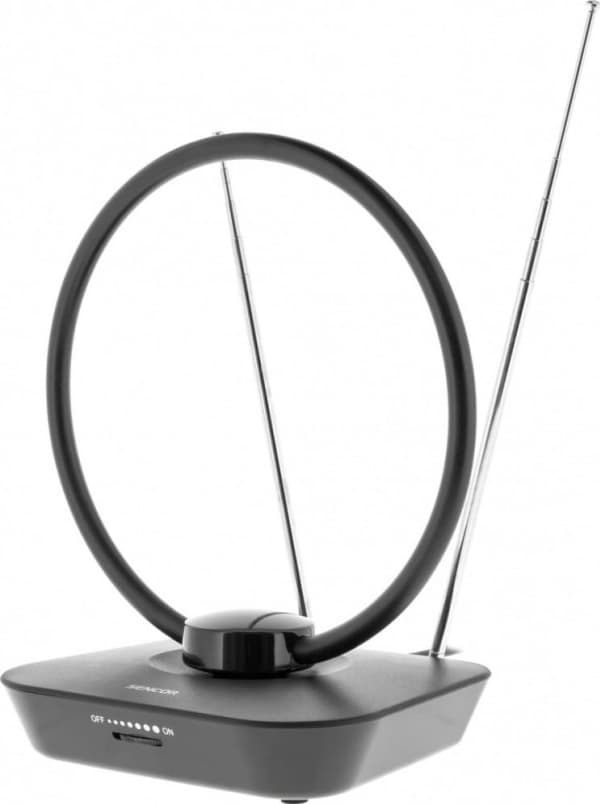 RTV Antenne Sencor Innendørs Antenne SDA 102 DVB-T2/T Gain 20db,Imp 75 OHM,4G LTE -SDA 102