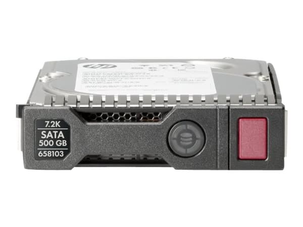 HPE Midline - Kiintolevy - 500 Gt - hot-swap - 3,5" LFF - SATA 6Gb/s - 7200 rpm - med HPE SmartDrive -kantaja
