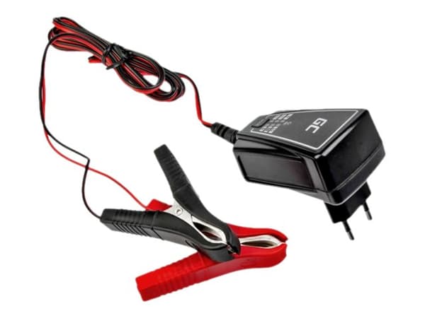 Green Cell - Strømadapter - 12 watt - 1 A - 2 utgangskontakter (alligatorklemme)