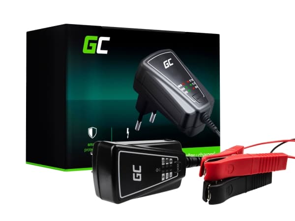 Green Cell - Strømadapter - 12 watt - 1 A - 2 utgangskontakter (alligatorklemme)