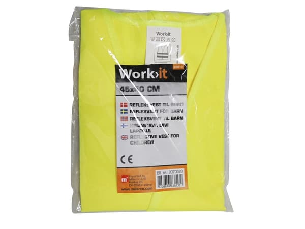 Work it by millarco® refleksvest til børn EU-godkendt