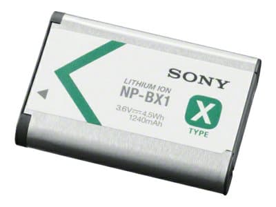 Sony NP-BX1 - Batteri - Li-Ion - 1240 mAh - för Sony ZV-1, ZV-1F; Cyber-shot DSC-HX95, HX99, RX100, WX700; VLOGCAM ZV-1G