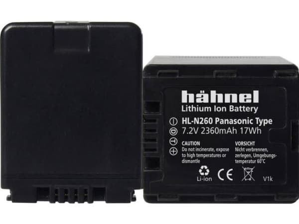 Hähnel HL-N260 - Batteri - Li-Ion - 2360 mAh - for Panasonic AG-HMC71, HC-X810, X920, X929, NV-GS230, GS320, GS330, GS500, GS60, GS80, GS90