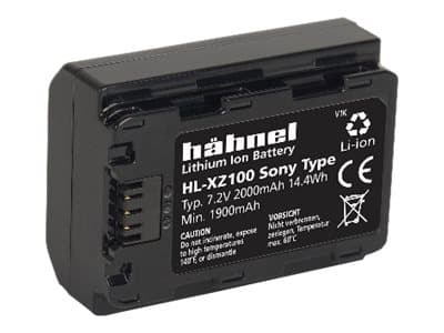 Hähnel Fototechnik HL-XZ100 kamerabatteri Refunder originalbatteri NP-FZ100 7,2 V 2000 mAh