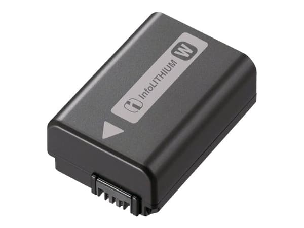 Sony NP-FW50 - Batteri - Li-Ion - 1080 mAh - for Hasselblad Lunar; Cyber-shot DSC-RX10; a6000; a6100; a6300; a6400; a6500; a7R II; a7s II