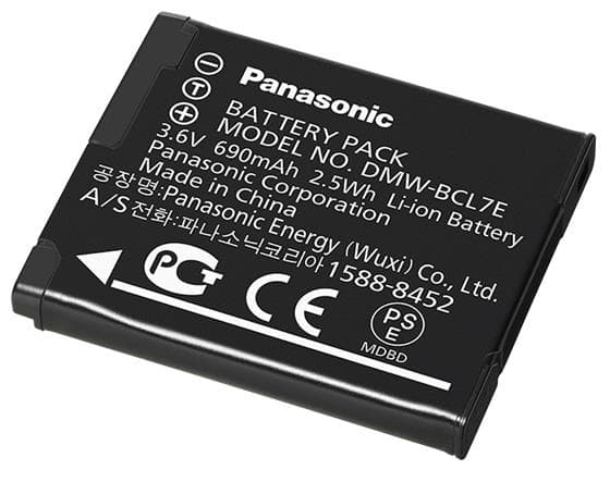 Panasonic DMW-BCL7E - Batteri - Li-Ion - 690 mAh - for Lumix DMC-F5, FH10, FH12, FS50, SZ10, SZ3, SZ3K, SZ8, SZ9, XS1, XS3