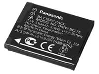 Panasonic DMW-BCL7E - Batteri - Li-Ion - 690 mAh - for Lumix DMC-F5, FH10, FH12, FS50, SZ10, SZ3, SZ3K, SZ8, SZ9, XS1, XS3